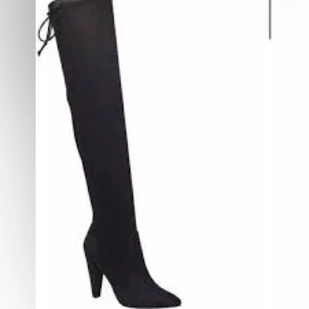 French connection black ultra suede tall boots nib sz 10